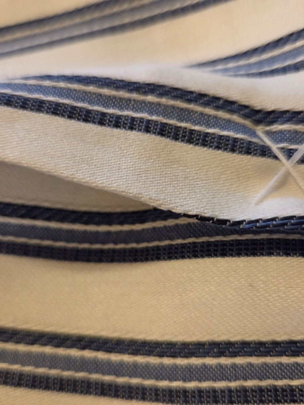 NEW Guess blazer/jacket stripe blue/white L office work preppy coastal capsule - Picture 9 of 11